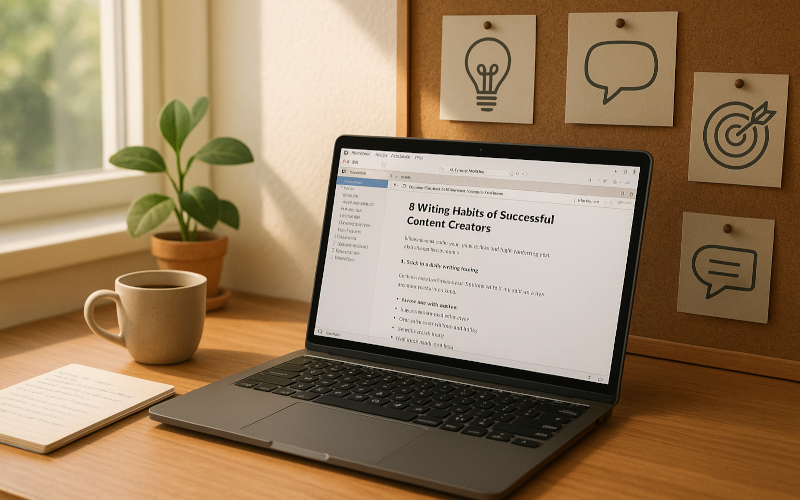 8 Writing Habits of Successful Content Creators