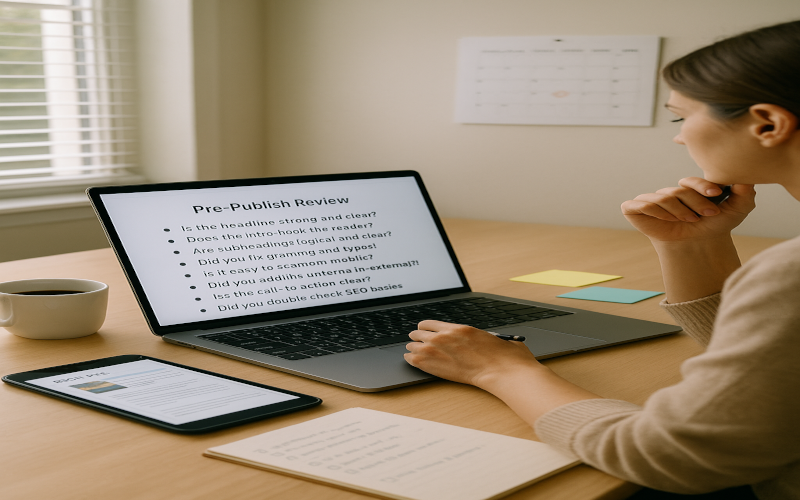 8 Things to Check Before You Hit Publish